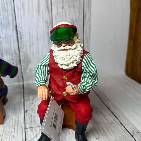 Clothique Possible Dreams NorthPole Hole 'Em Poker Card Santa Elf Reindeer 2005 - Picture 10 of 11